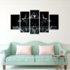 Sr-71 Blackbird - Aircraft 5 Panel Canvas Art Wall Decor