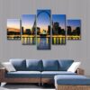 St Louis Arch - Nature 5 Panel Canvas Art Wall Decor