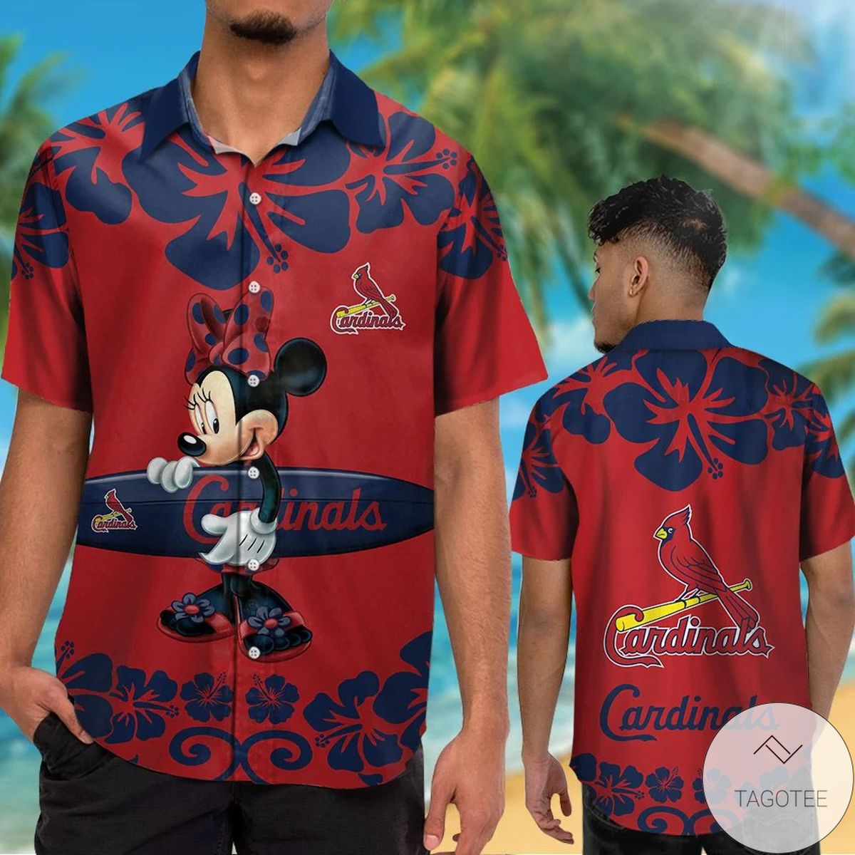 St Louis Cardinals Minnie Mouse Hawaiian Shirt St Louis Cardinals Minnie Mouse Hawaiian Shirt