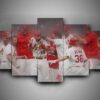 St. Louis Cardinals 2 - Sport 5 Panel Canvas Art Wall Decor