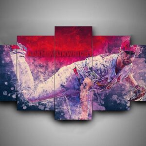 St. Louis Cardinals 3 - Sport 5 Panel Canvas Art Wall Decor