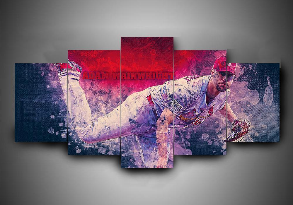 St. Louis Cardinals 3 - Sport 5 Panel Canvas Art Wall Decor St. Louis Cardinals 3 - Sport 5 Panel Canvas Art Wall Decor