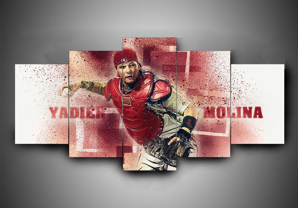 St. Louis Cardinals - Sport 5 Panel Canvas Art Wall Decor St. Louis Cardinals - Sport 5 Panel Canvas Art Wall Decor