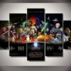 Star Hexalogy Painting - Movie 5 Panel Canvas Art Wall Decor