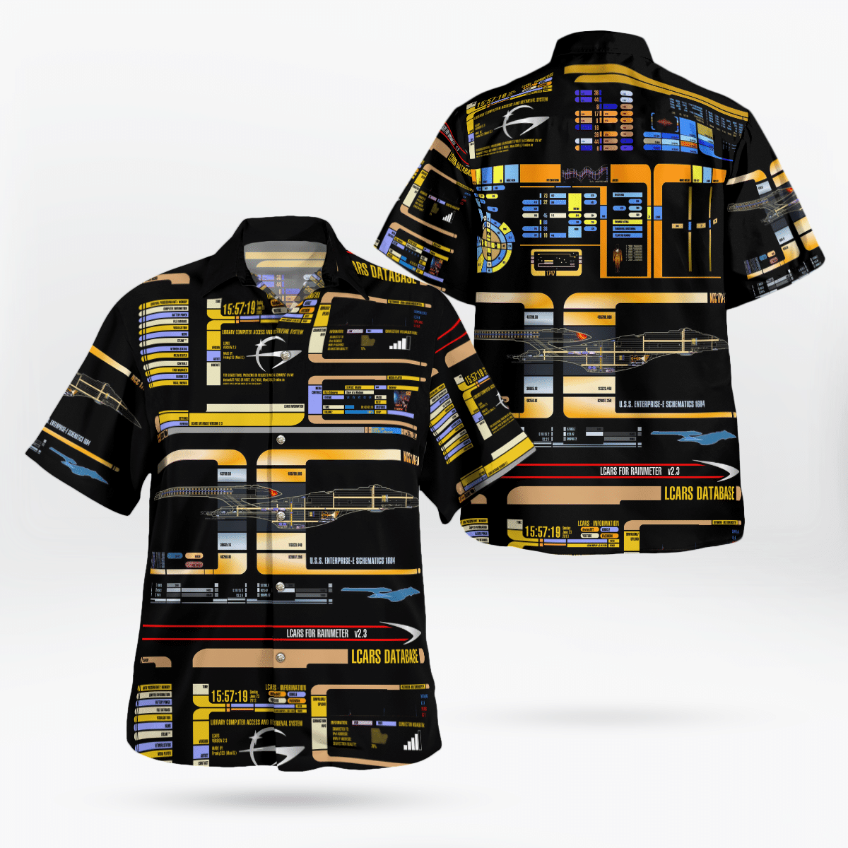 Star Trek Control Panel Hawaiian Shirt Star Trek Control Panel Hawaiian Shirt
