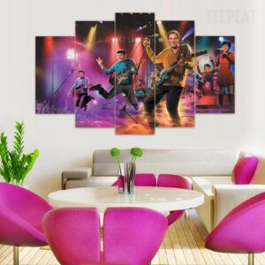 Star Trek “The Good Ol Days” - Music 5 Panel Canvas Art Wall Decor
