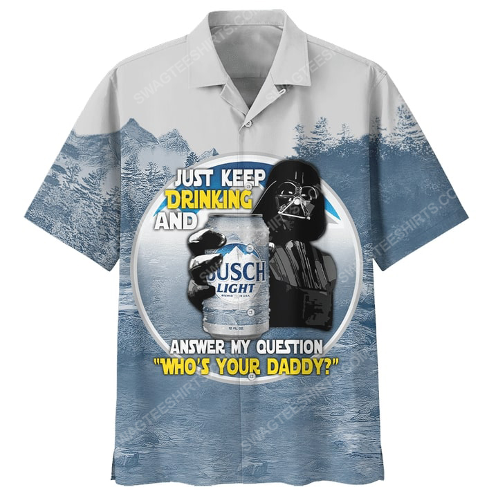 Star Wars Busch Light Summer Vacation Hawaiian Shirt Star Wars Busch Light Summer Vacation Hawaiian Shirt