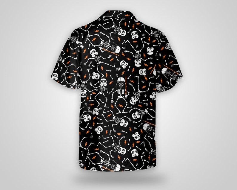 Star Wars Darth Vader Stormtrooper Skeleton Hawaiian Shirt Star Wars Darth Vader Stormtrooper Skeleton Hawaiian Shirt