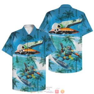 Star Wars Mandalorian Surfing Hawaiian Shirt