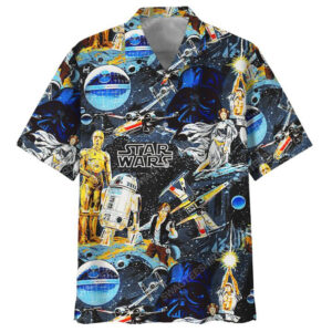Star Wars Movie Retro Summer Vacation Hawaiian Shirt