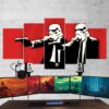 Star Wars Pulp Fiction Parody Movie - 5 Panel Canvas Art Wall Decor