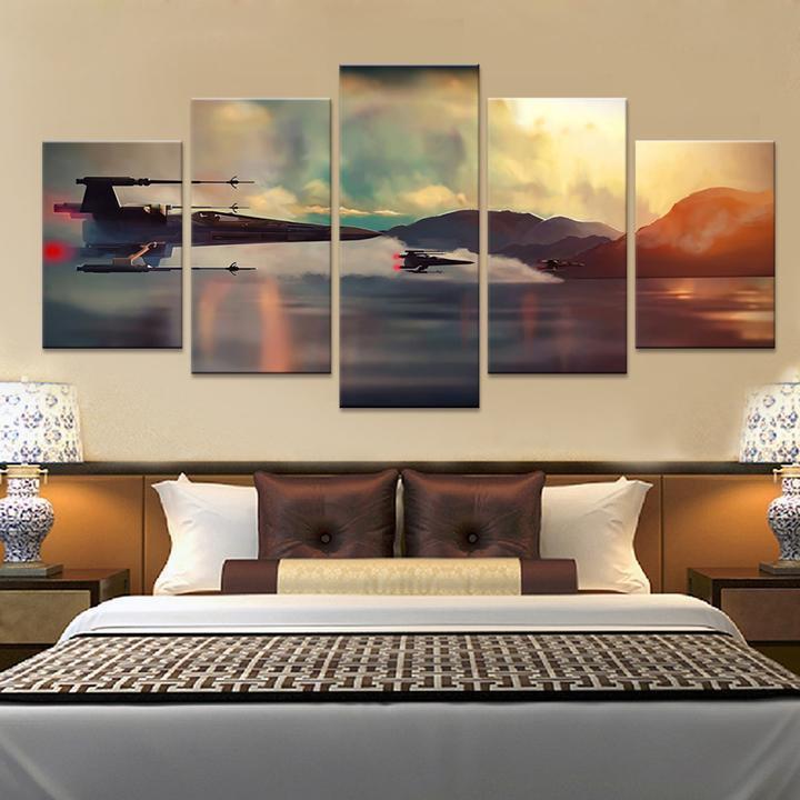 Star Wars: X-wing 1 Movie - 5 Panel Canvas Art Wall Decor Star Wars: X-wing 1 Movie - 5 Panel Canvas Art Wall Decor