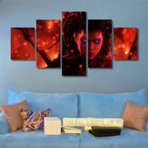 Starcraft 22 - Gaming 5 Panel Canvas Art Wall Decor