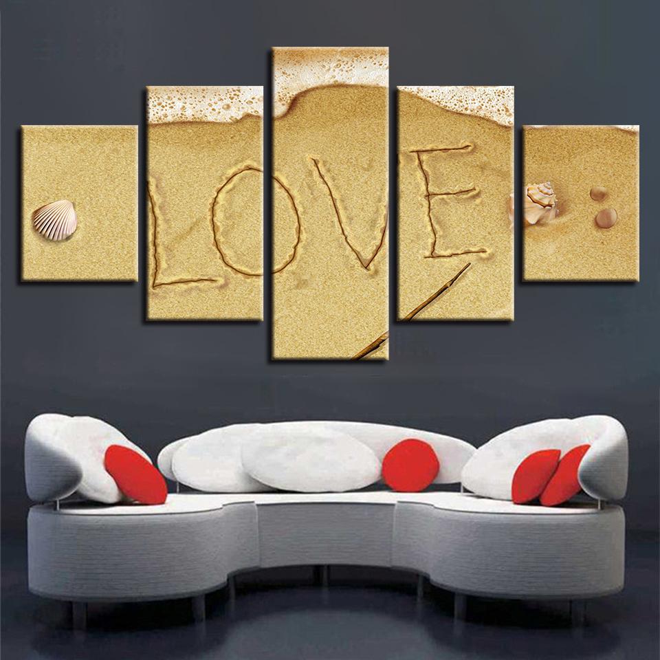 Starfish Shell 10 - Space 5 Panel Canvas Art Wall Decor Starfish Shell 10 - Space 5 Panel Canvas Art Wall Decor