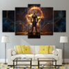 Starpoint Gemini Warlords - Gaming 5 Panel Canvas Art Wall Decor