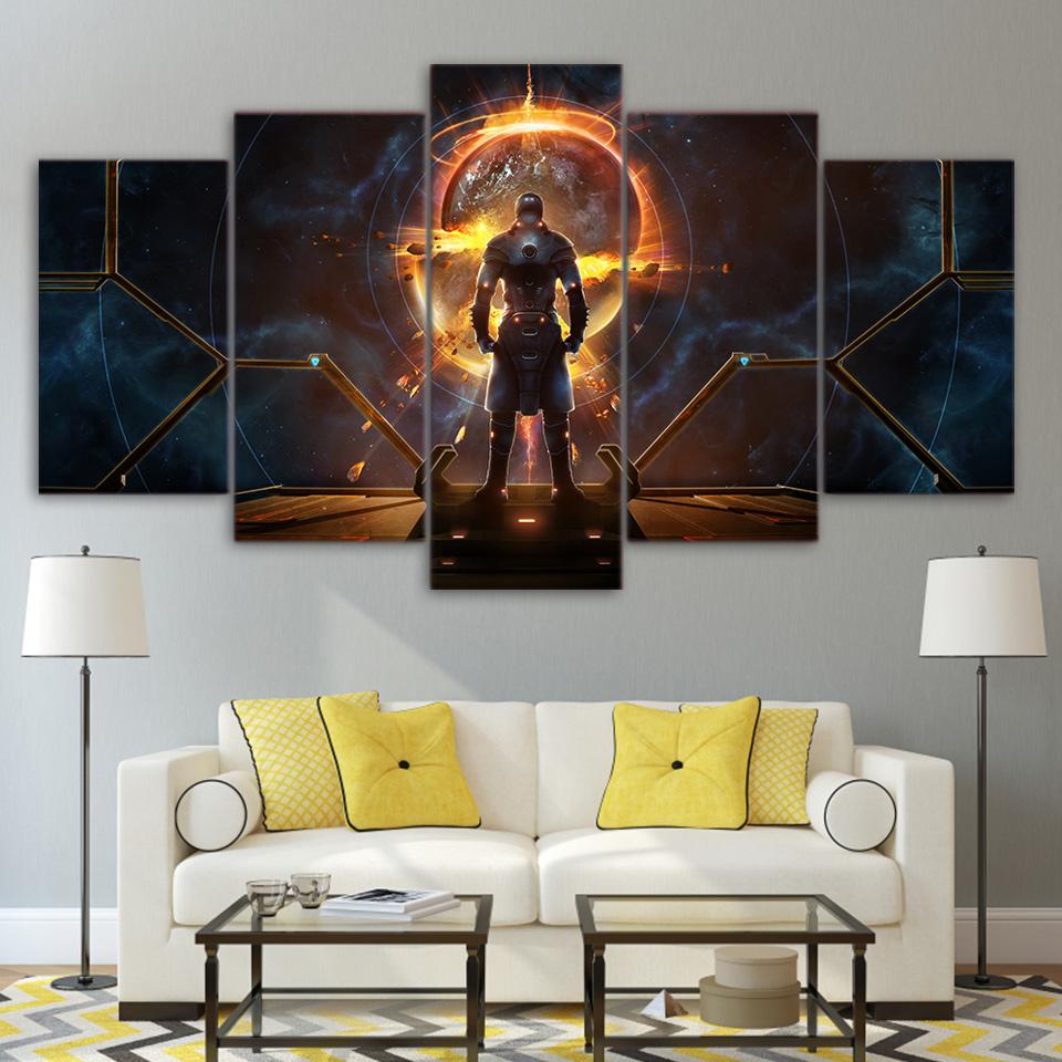 Starpoint Gemini Warlords - Gaming 5 Panel Canvas Art Wall Decor Starpoint Gemini Warlords - Gaming 5 Panel Canvas Art Wall Decor