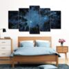 Starry Night 01 - Nature 5 Panel Canvas Art Wall Decor