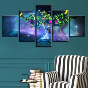 Starry Sky 21 - Abstract 5 Panel Canvas Art Wall Decor