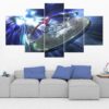 Starship Enterprise - Star Trek 4 - Movie 5 Panel Canvas Art Wall Decor