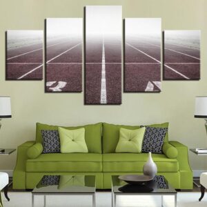 Starting Grid Running Track And Field - Sport 5 Panel Canvas Art Wall Decor