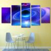 Stary Sky - Space Universe 5 Panel Canvas Art Wall Decor