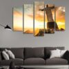 Statue Of Christ The Redeemer - Nature 5 Panel Canvas Art Wall Decor