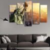 Statue Of Liberty 04 - Nature 5 Panel Canvas Art Wall Decor