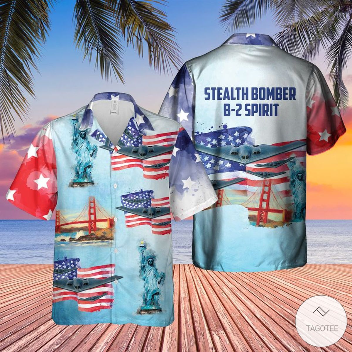 Stealth Bomber B-2 Spirit Hawaiian Shirt Stealth Bomber B-2 Spirit Hawaiian Shirt