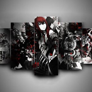 Steins Gate - Gaming 5 Panel Canvas Art Wall Decor