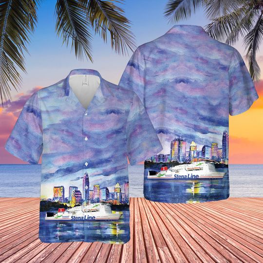 Stena Line Jutlandica Hawaiian Shirt Stena Line Jutlandica Hawaiian Shirt