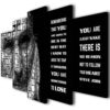 Steve Jobs 01 - Famous Person 5 Panel Canvas Art Wall Decor