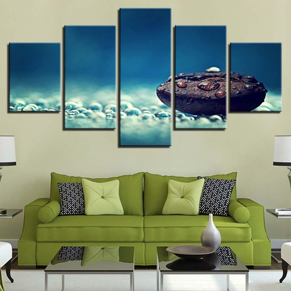 Stone 21 - Nature 5 Panel Canvas Art Wall Decor Stone 21 - Nature 5 Panel Canvas Art Wall Decor