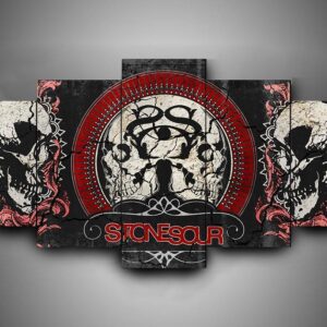 Stone Sour - Music 5 Panel Canvas Art Wall Decor