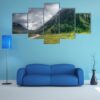 Storm Clouds Over Mountains Of Ladakh - Nature 5 Panel Canvas Art Wall Decor