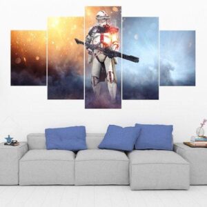 Stormtrooper 4 - Movie 5 Panel Canvas Art Wall Decor