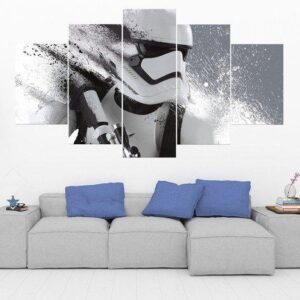Stormtrooper 5 - Movie 5 Panel Canvas Art Wall Decor
