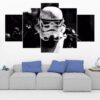 Stormtrooper 6 - Movie 5 Panel Canvas Art Wall Decor