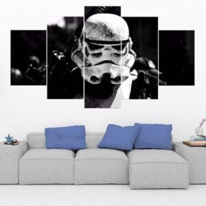 Stormtrooper 6 - Movie 5 Panel Canvas Art Wall Decor