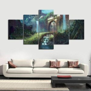 Story Brook - Nature 5 Panel Canvas Art Wall Decor