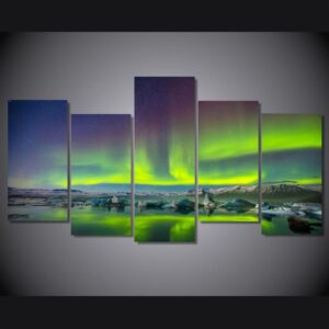 Strange plateau sight - Nature 5 Panel Canvas Art Wall Decor