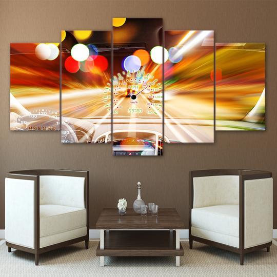 Street Racing Need For Speed Fast And Furious - Automative 5 Panel Canvas Art Wall Decor Street Racing Need For Speed Fast And Furious - Automative 5 Panel Canvas Art Wall Decor