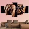 Strong Man And A Woman - Sport 5 Panel Canvas Art Wall Decor