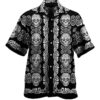 Sugar Skull Pattern All Over Print Hawaii Shirt
