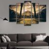 Sultan Ahmed Mosque 01 - Nature 5 Panel Canvas Art Wall Decor