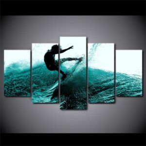 Summer Fun Surf - Sport 5 Panel Canvas Art Wall Decor