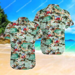 Summer Time Hippie Bus All Over Print Hawaiian Shirt