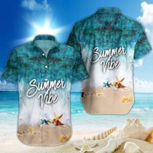 Summer Vibe Hawaiian Shirt Summer Button Up