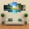 Sunrise At Maya Bay - Nature 5 Panel Canvas Art Wall Decor