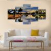 Sunrise In The Park Perth - Nature 5 Panel Canvas Art Wall Decor