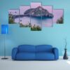 Sunrise On Island In Spain - Nature 5 Panel Canvas Art Wall Decor